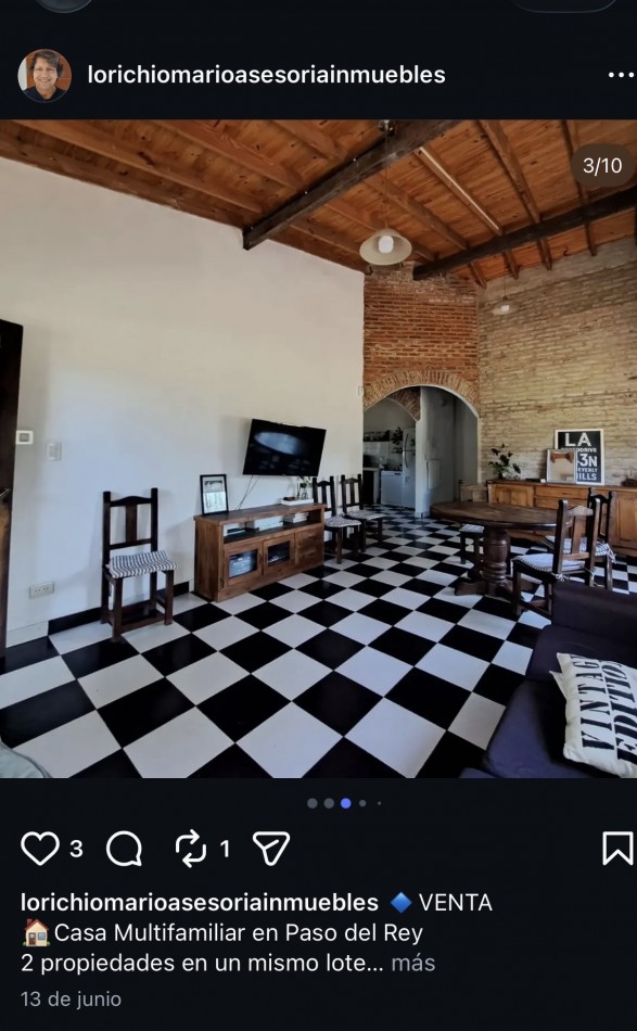Casa multifamiliar en venta- Paso del rey.