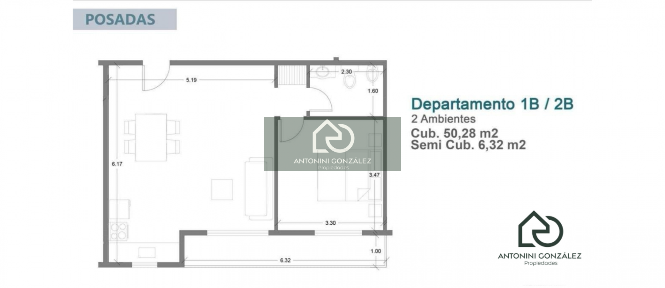 VENTA 2 AMBIENTES ITUZAINGO NORTE