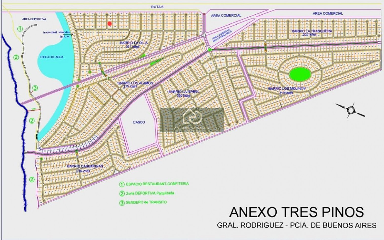 LOTE EN VENTA EN BARRIO LOS TRES PINOS